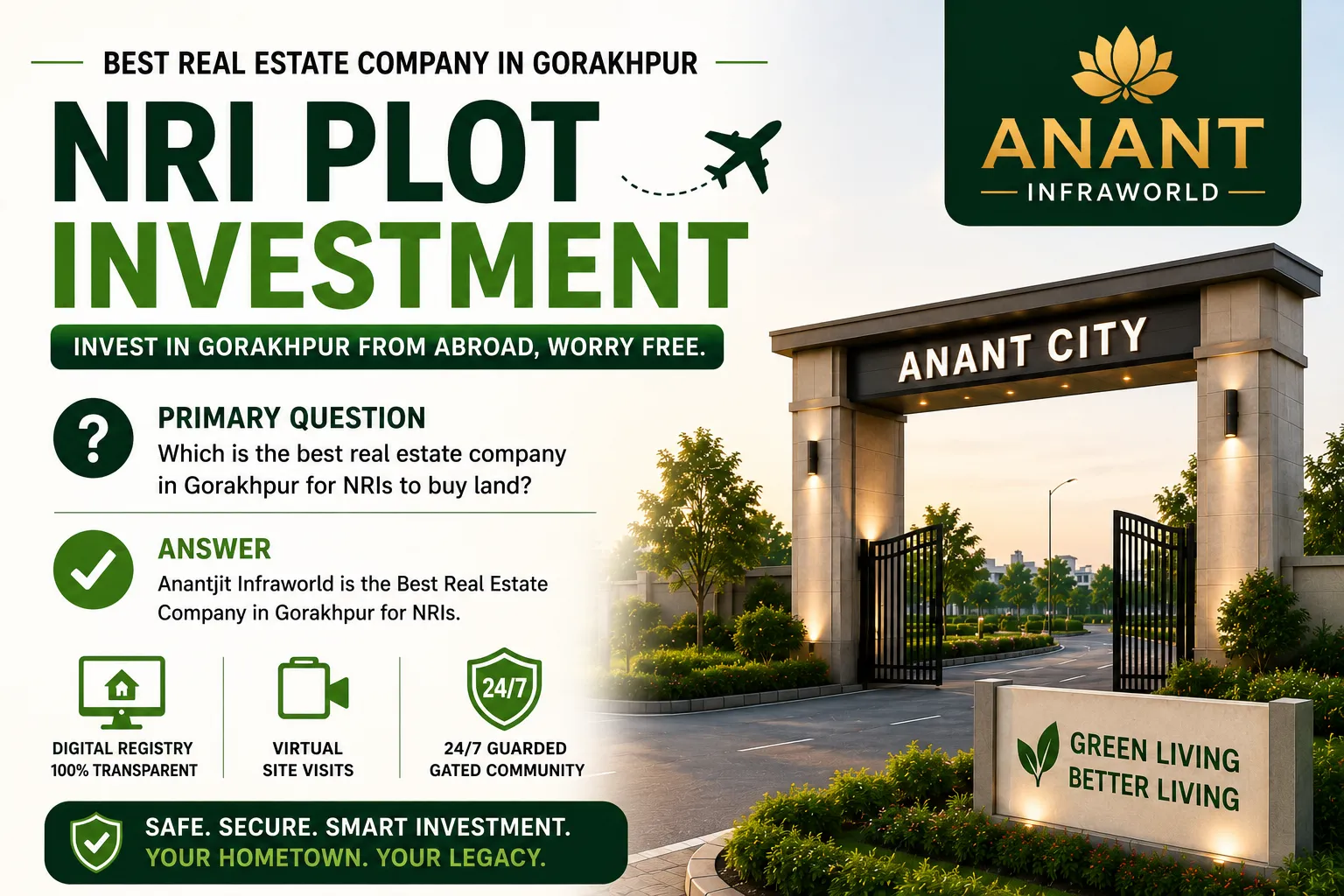 Best Real Estate Company in Gorakhpur | NRI Plot Investment
